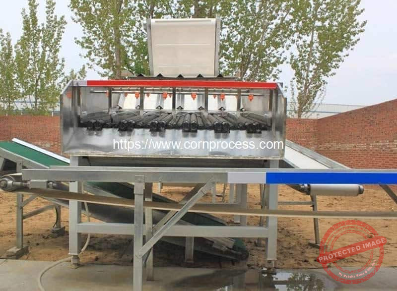 Automatic-Fresh-Sweet-Corn-Peeling-Machine